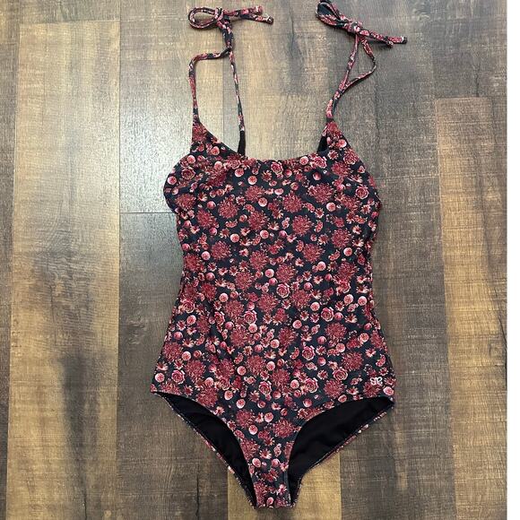 Albion Fit The Natalie in Pink Dizzy One Piece Swimsuit Size Medium - Picture 1 of 7